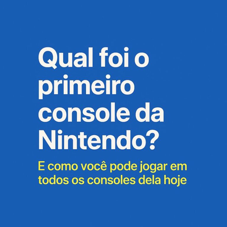 Qual foi o primeiro consolda da nintendo